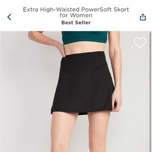 Old Navy Extra High Waisted Powersoft Skort
